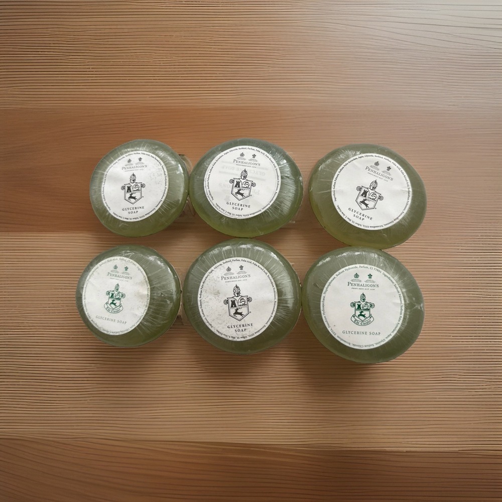 Vintage Penhaligon's Fine Hand Glycerine Bar Soap England Travel Size Lot Of 6